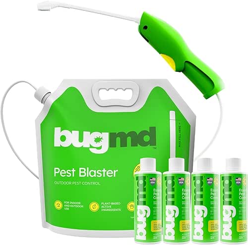 BugMD Pest Blaster Kit - Rechargeable Power Sprayer (Batteries Included),