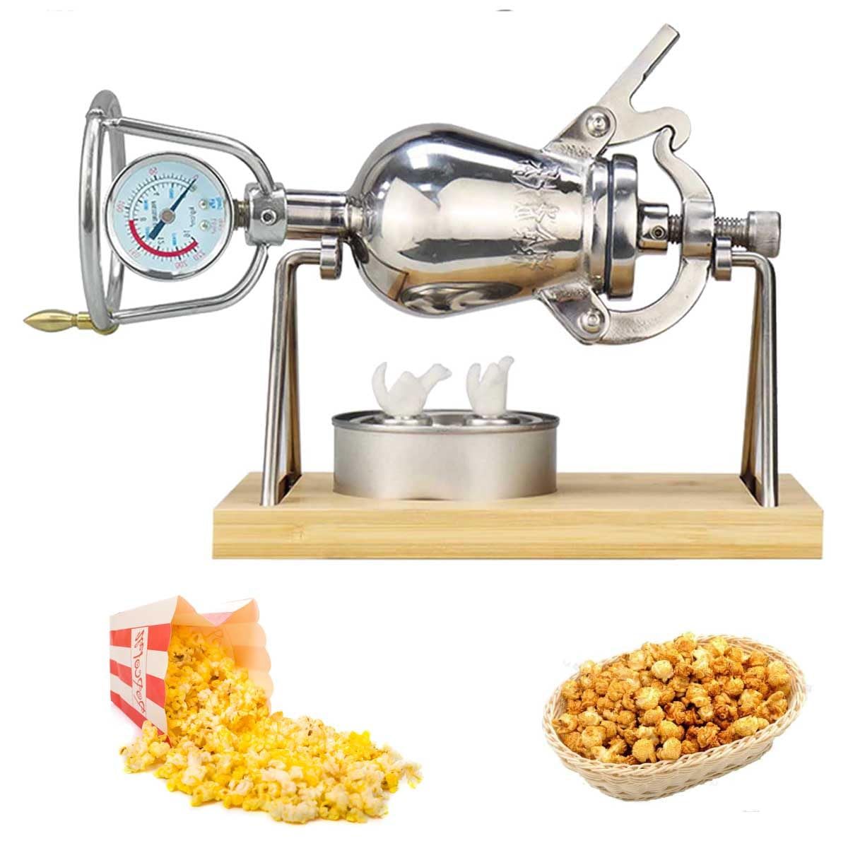 Palomitera Retro, palomitera con manivela Manual, palomitera Manual, palomitera de Alta presión, para casa, Halloween,100ml
