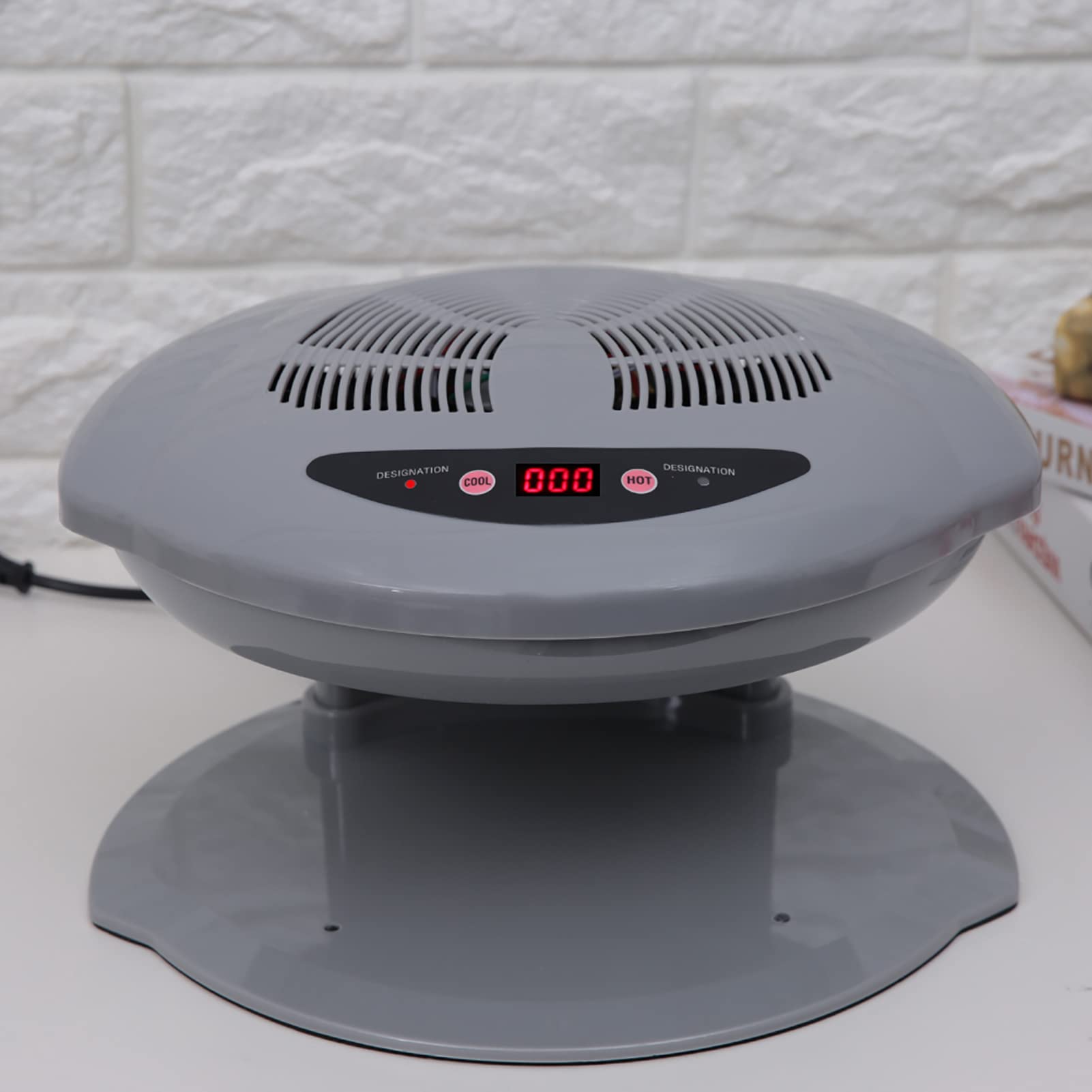 KIMISS Essiccatore di Unghie Ad Aria Calda e Fredda - Ventola di Manicure Professionale con Sensore Intelligente, modalità di Regolabile e Luci a LED per e Piedi (Plug 220v)