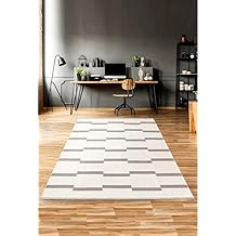 MEC HOME Karesse 130 Beige &ndash; Double Sided, Washable, Modern Patterned Rug Carpet | Suitable for Living Room, Living Room, Corridor and Bedrooms with 7 Different Size Options (60x100)