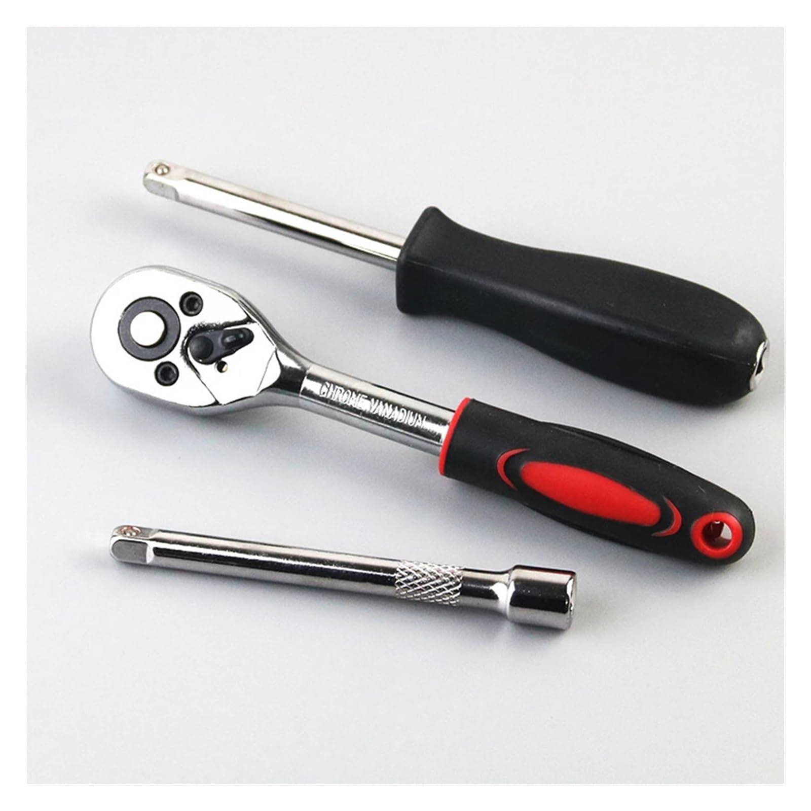 Juego De 46 Herramientas Manuales Portátiles For Reparación Automóviles 1/4", Llave Impacto, Llaves Tubo Pequeñas