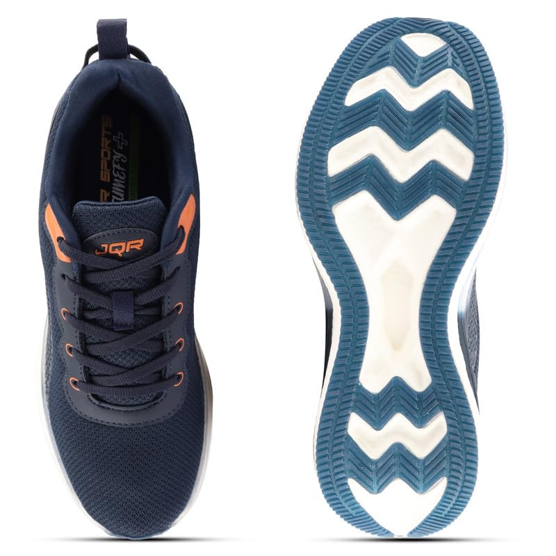 Image of JQR Rapid FIRE Sports Shoe for Men | Breathable Mesh | Shock Absorption | Nonslip | Lightweight & Comfortable | Stylish & Durable for Running, Gym, Walking, Jogging & Casual Use for Everyday Wear