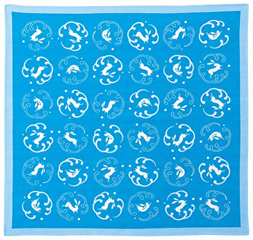 宮本 風呂敷 おかみさんの大風呂敷 波兎 70×70cm 06554