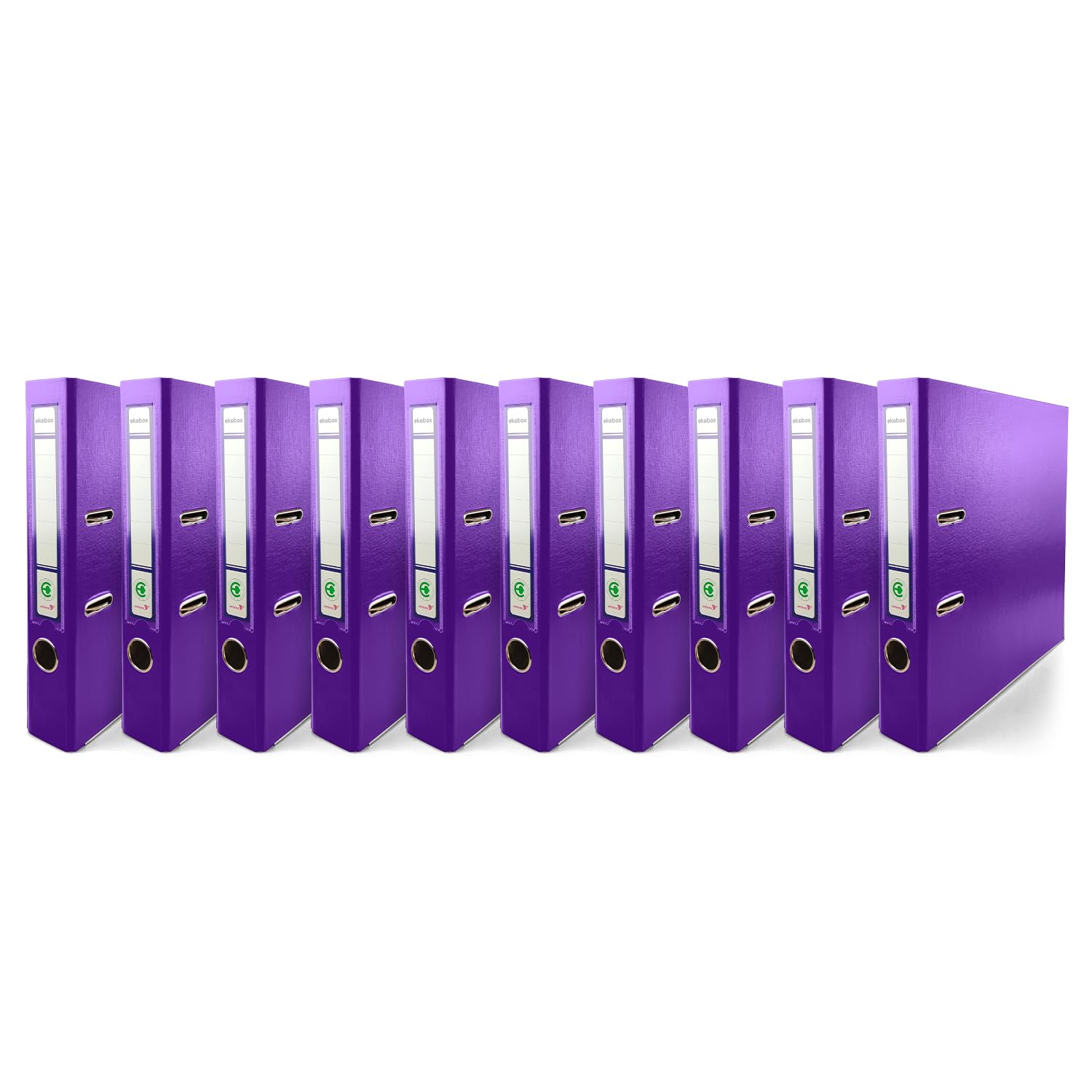 Netuno 10 Binder Purple A4 Spine 5 cm 1.97 in Extra Wide Cardboard File Organizer for Office School Desk Storage documents Strong Stable Large Capacity Practical