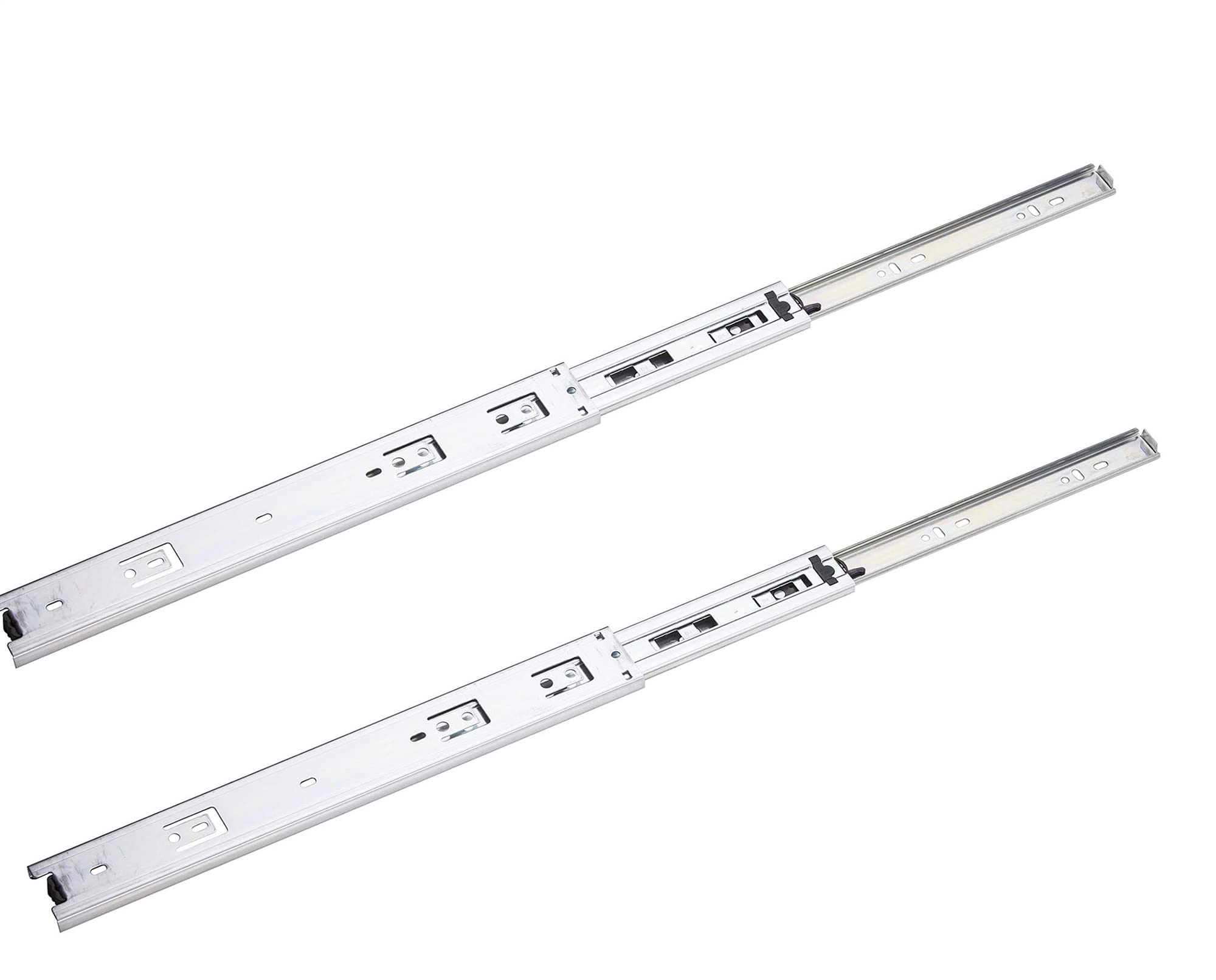 Prowadnice do szuflad w pełni rozszerzone prowadnice do szuflad z łożyskami kulkowymi 15 cm 20 cm 25 cm stal walcowana na zimno 45 kg nośność 1 para