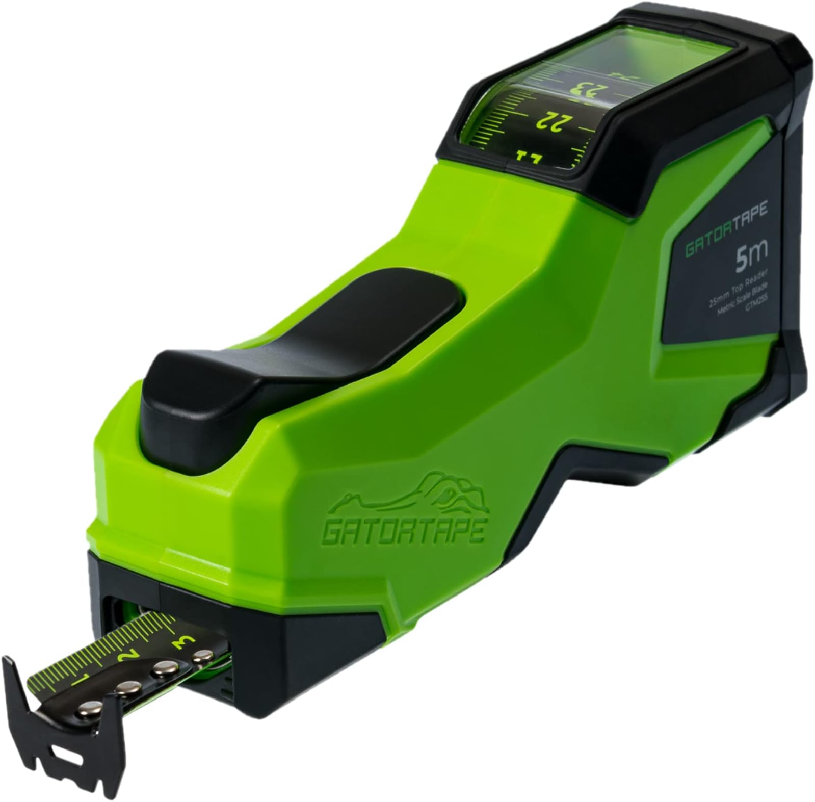 GATORTAPE – Retractable Measuring Tape with Top-View Reading (Metric) | Precision, Ergonomics & Ease of Use