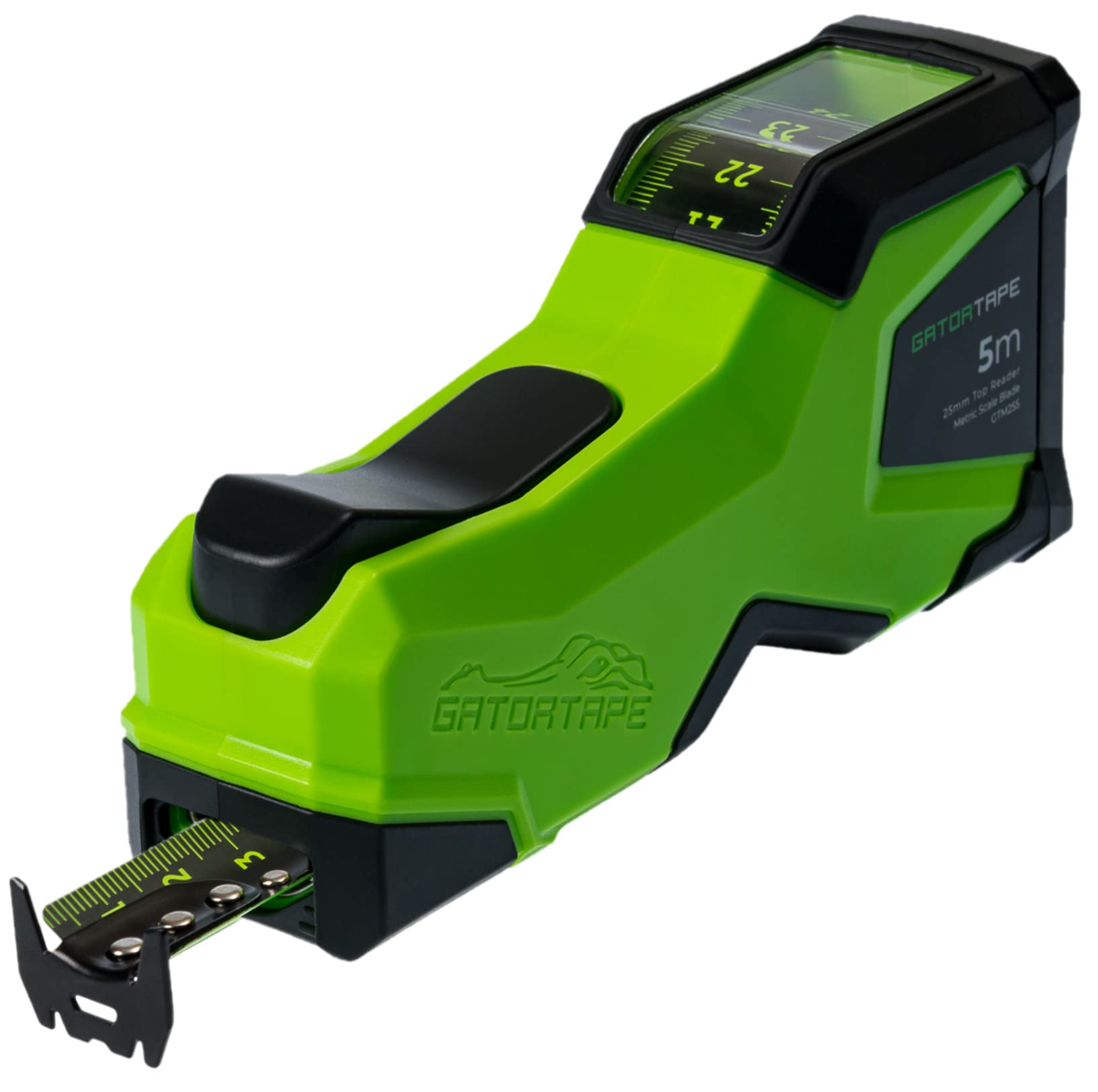 GATORTAPE – Retractable Measuring Tape with Top-View Reading (Metric) | Precision, Ergonomics & Ease of Use