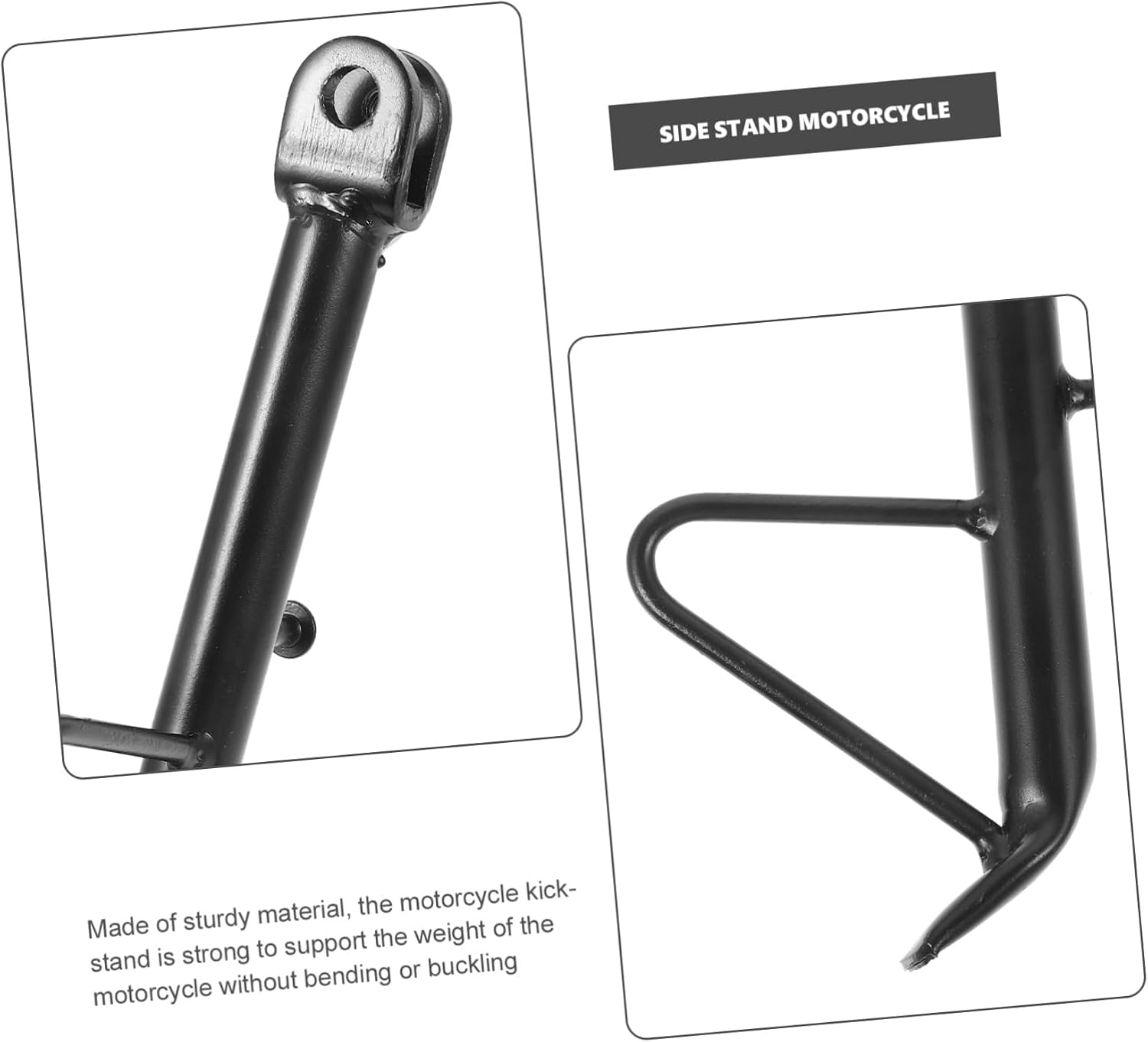 Metal Motorcycle Kickstand Side Stand Iron Black