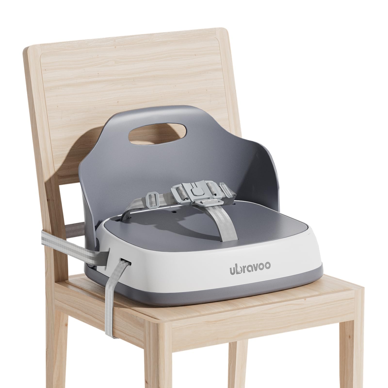 Photo 1 of UBRAVOO Baby Booster Seats, Portable High Chairs for Babies and Toddlers, HighChair for Baby from 6 Months to 3 Years, Sitting Up to 15 kg (Grey)