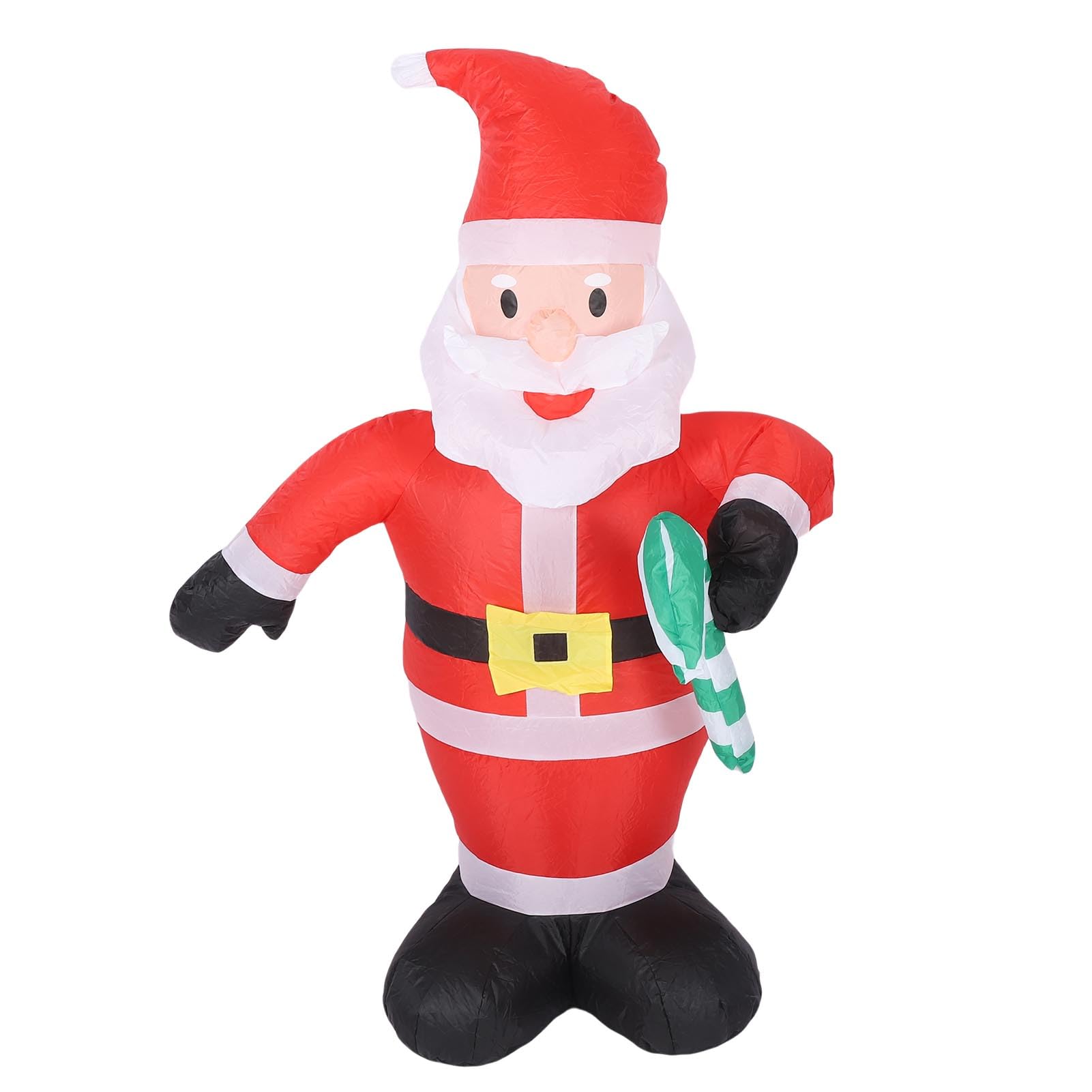 Père Noël Gonflable de 3,9 Pieds avec Canne en Bonbon, imperméable, Polyester 190T, éclairage LED, décoration de Cour de noël pour la Maison et la fête en Plein air
