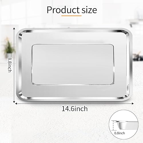 Miniatura 2 de Bandeja de repuesto para horno tostador de convección para BLACK DECKER 8 rebanadas extra ancho horno tostador de convección, 14.6 x 8.8 pulgadas de