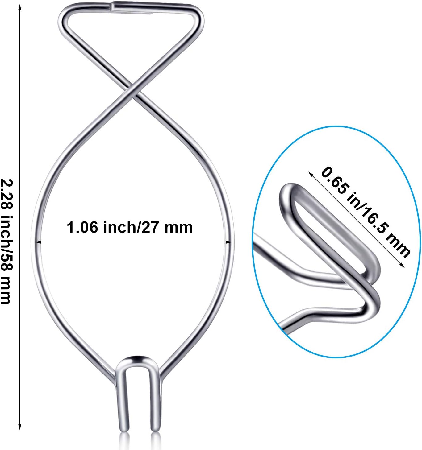 Drop Ceiling Clips Hanging Ceiling Hooks Suspended Ceiling Hooks for Classrooms, Office, Party, Home and Wedding Decoration (48 Pieces)