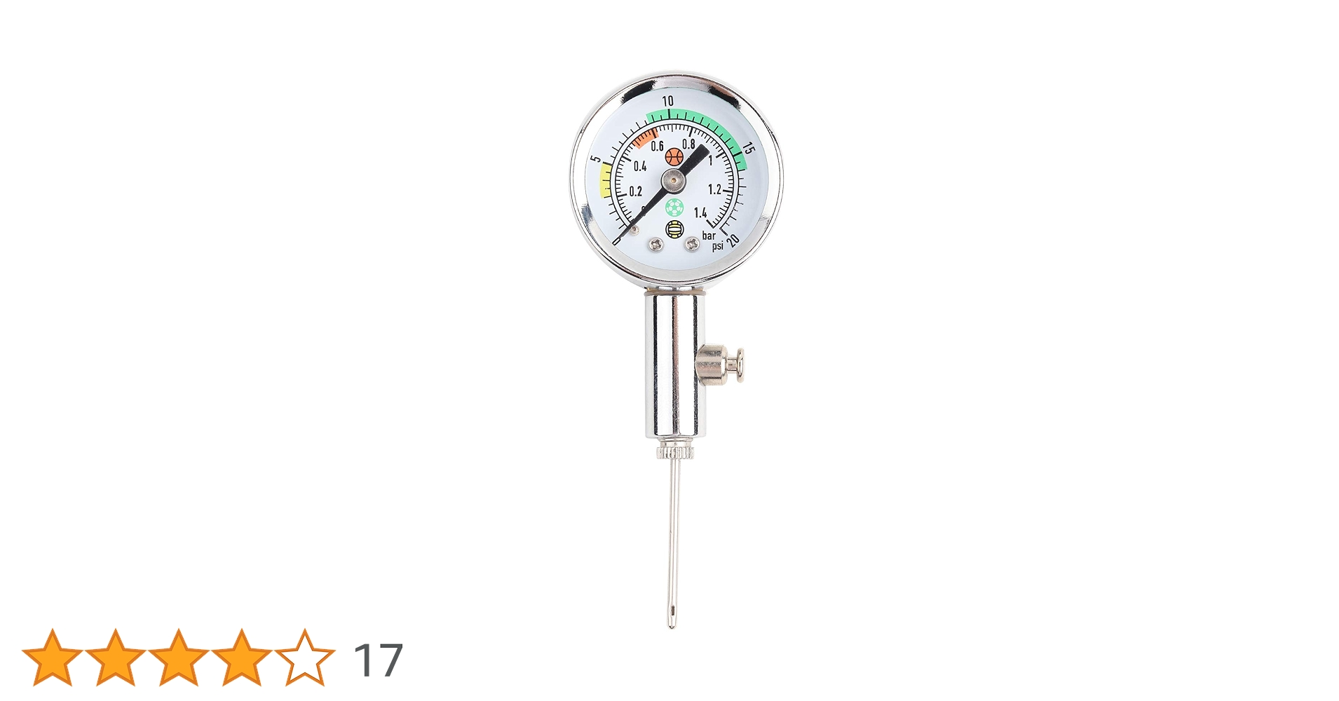 ボール圧力測定器　ゲージ Amazon | ボール専用 空気圧計 ボール 圧力ゲージ 0-1.4 bar / 0