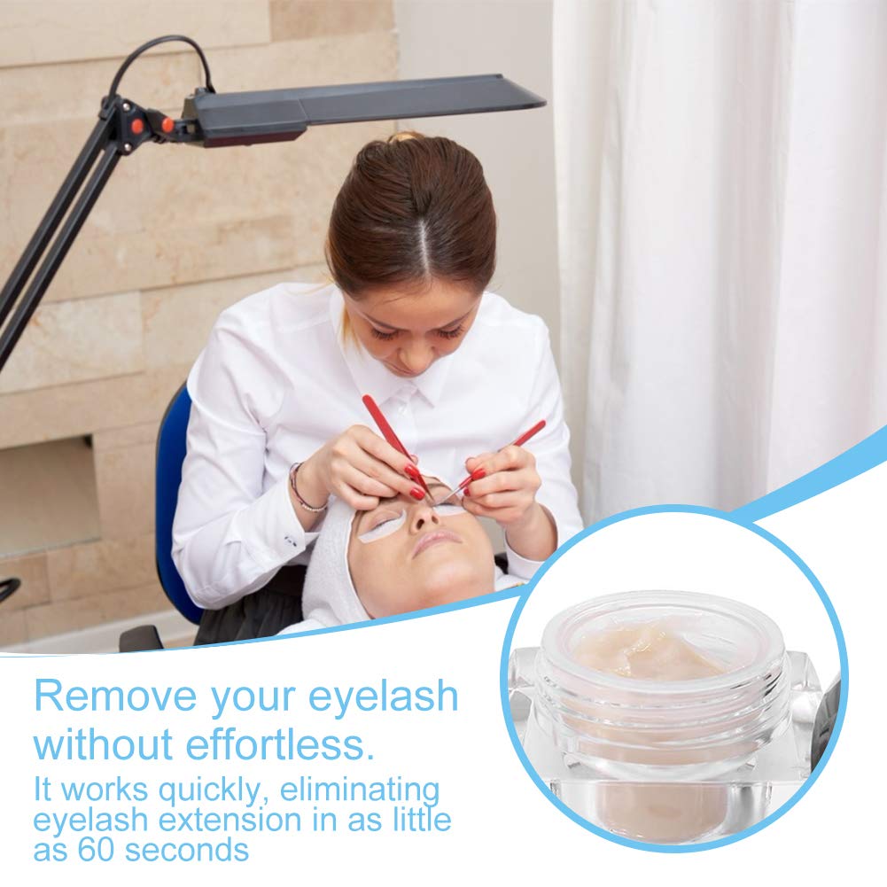 Eyelash Remover Cream, 5g Anti-irritation Grafting Eyelash Extension Remover Glue Adhesive Gel Removing Cream