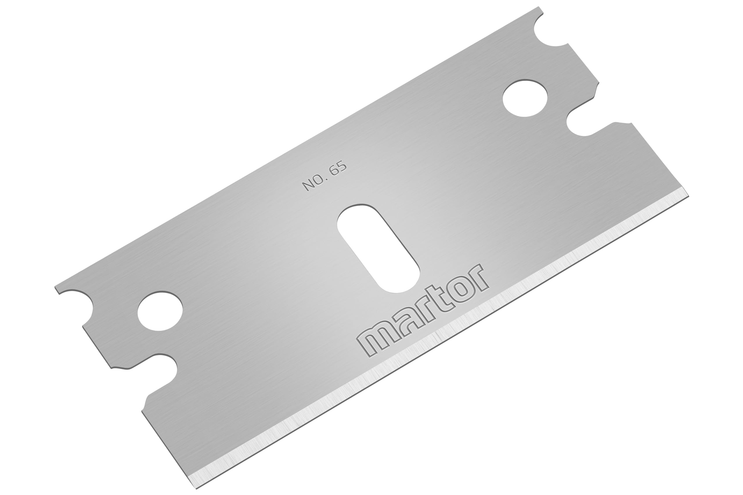 MARTOR 200 x hoja industrial, hojas de recambio Cúter, Cuchillo de seguridad, 18,7 mm, afilado, en dispensador, utilizable en 2 pliegues, nº 65 | Doble bisel, afilado bilateral, en dispensador de seguridad, hoja de recambio, almacén y logística, No. 65.83