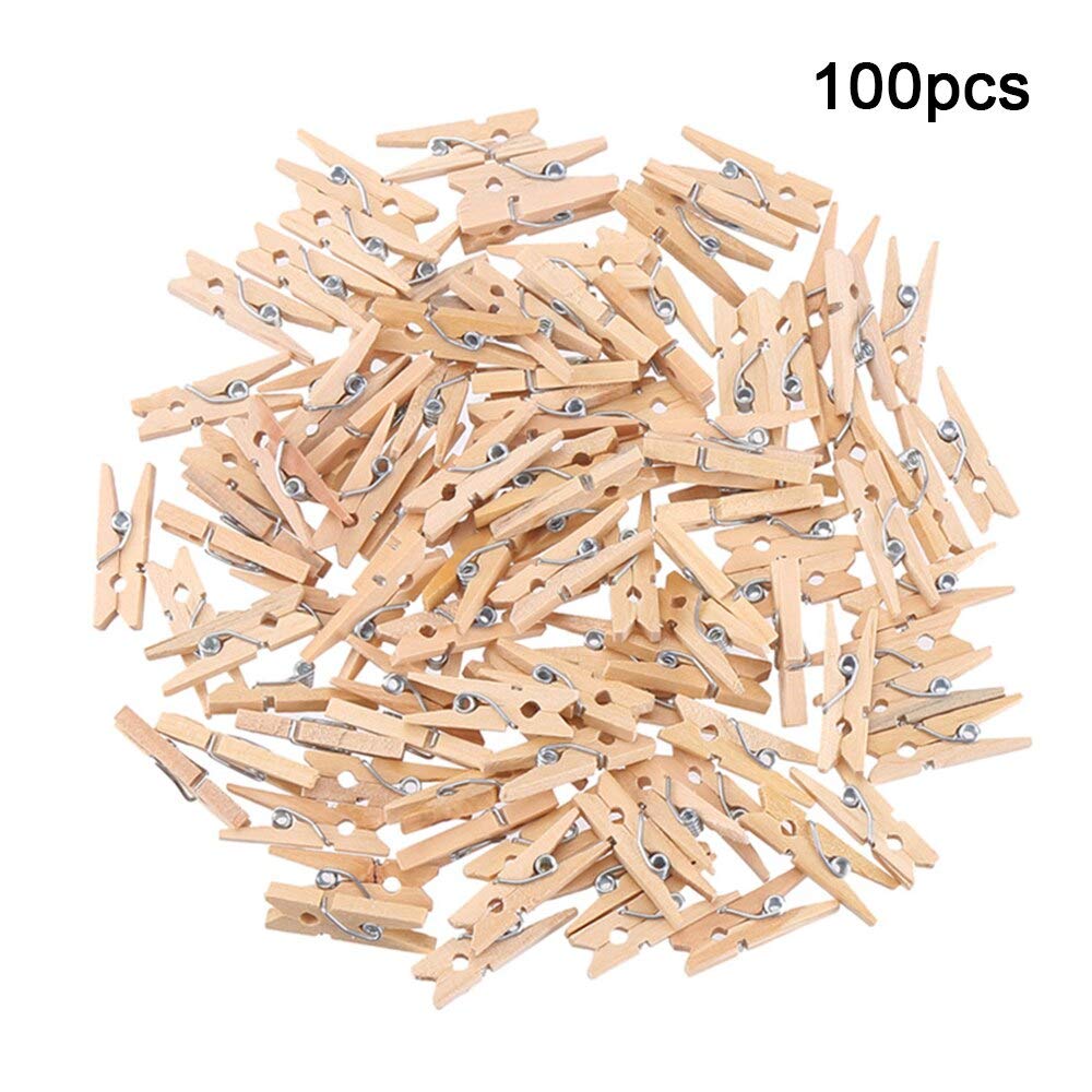 Pinzas for ropa a prueba de viento, pinzas for tendedero, pinzas for ropa, 100 unids/lote, pinzas for ropa de madera, Mini pinzas for ropa, manualidades, pinzas for ropa de lavandería de mad