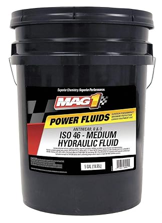 Medium Hydraulic Fluid, 5 Gal, ISO 46