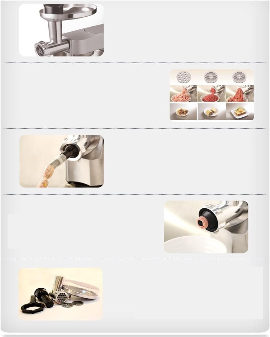 Meat Grinder Compatible for Kenwood Chef Machine Accessories KAX950 Kitchen Auxiliary Meat Grinder Accessories