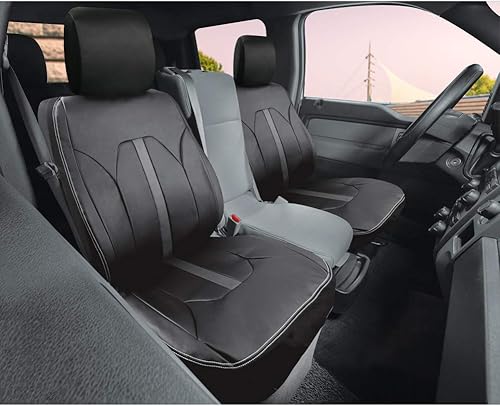 Miniatura 8 de GIANT PANDA - 1 par de fundas transpirables para asientos delanteros de automóvil, de ajuste universal, para camiones y SUV