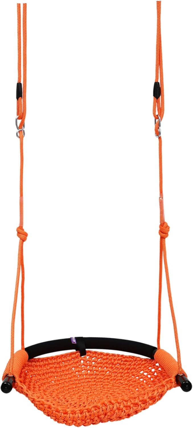 Totority Comfortable Mesh Hanging Chair Boys and Girls Swing Hammock Indoor Outdoor for Play