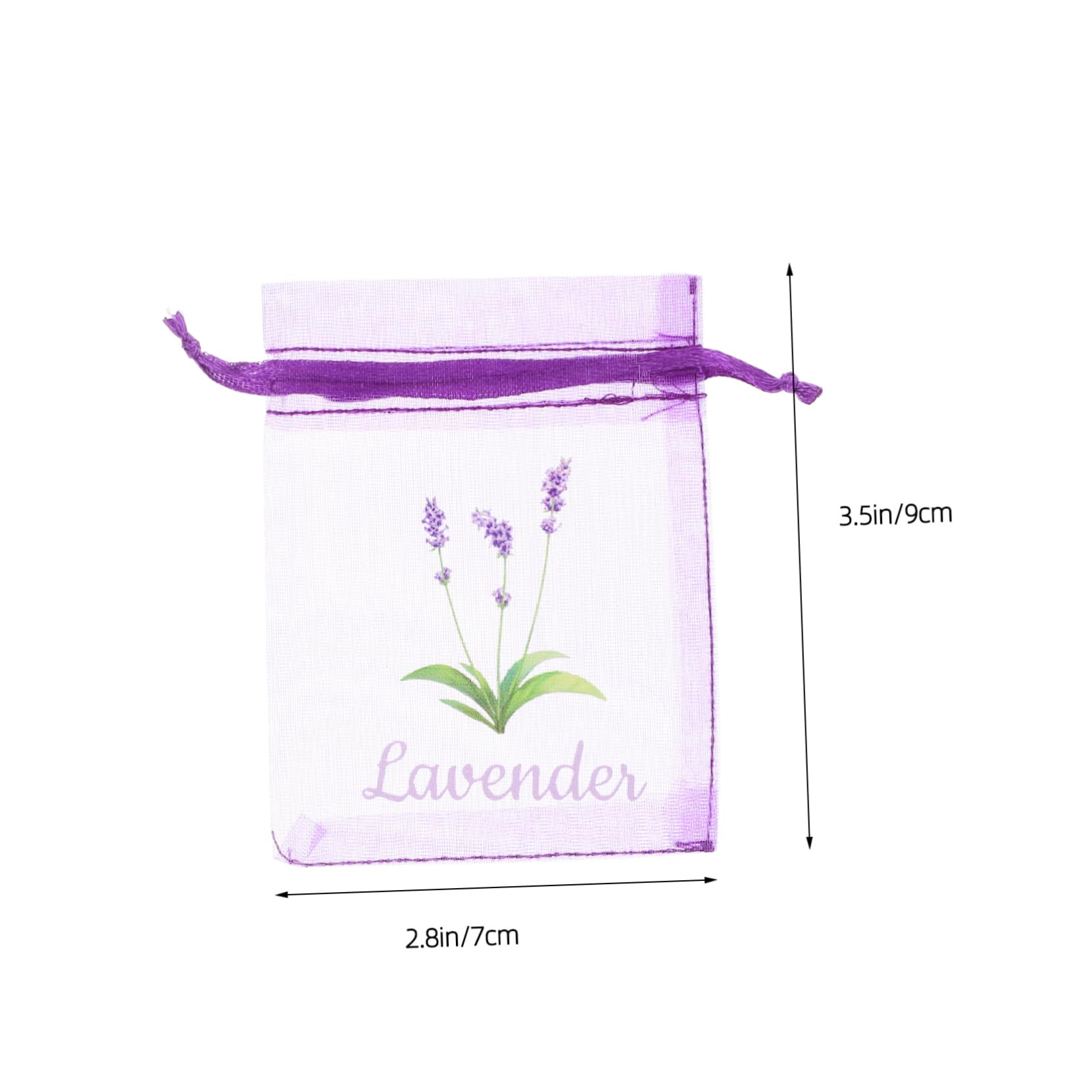 Happyyami 20pcs Empty Sachet Bags Drawstring Herb Storage Scented Sachets Organza Jewelry Bags Drawer Closets
