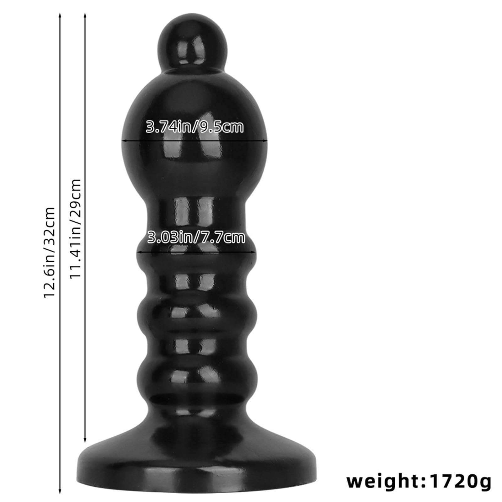 King Size Anal Plug Butt Ripple 32cm Lungo Super Grande Nero Spessore Dong Enorme PVC Replica Del Pene Giocattolo Sesso For Uomini Donne Coppie