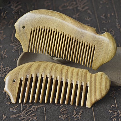 Pack de 2 Peines de Madera Antiestáticos miniatura 5