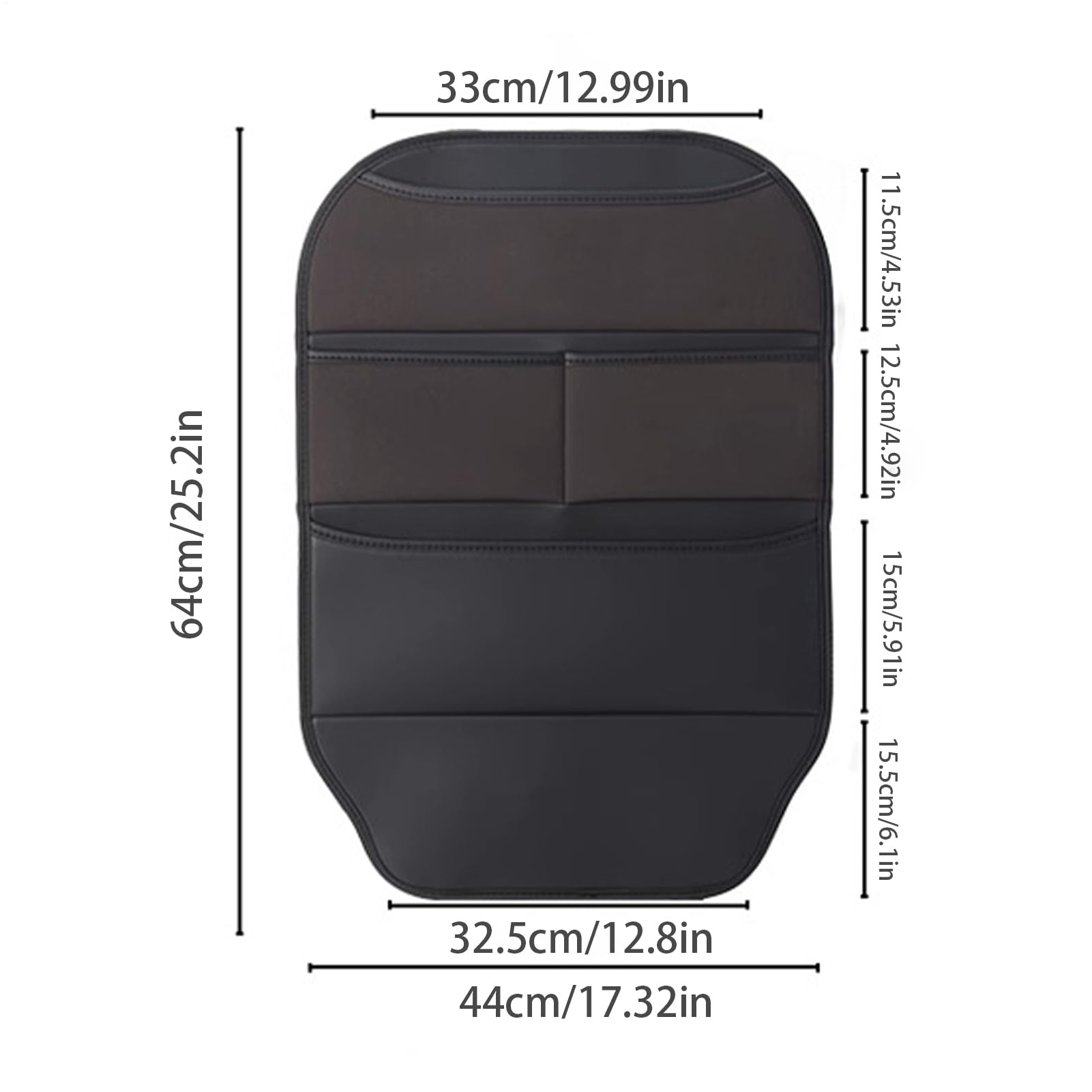 Tylne siedzenie samochodowe, skóra PU, wiele kieszeni, przechowywanie dla dzieci, zwierzęta domowe, z uchwytem na tablet i napoje, organizer na książki do SUV-ów, ciężarówek, samochodów