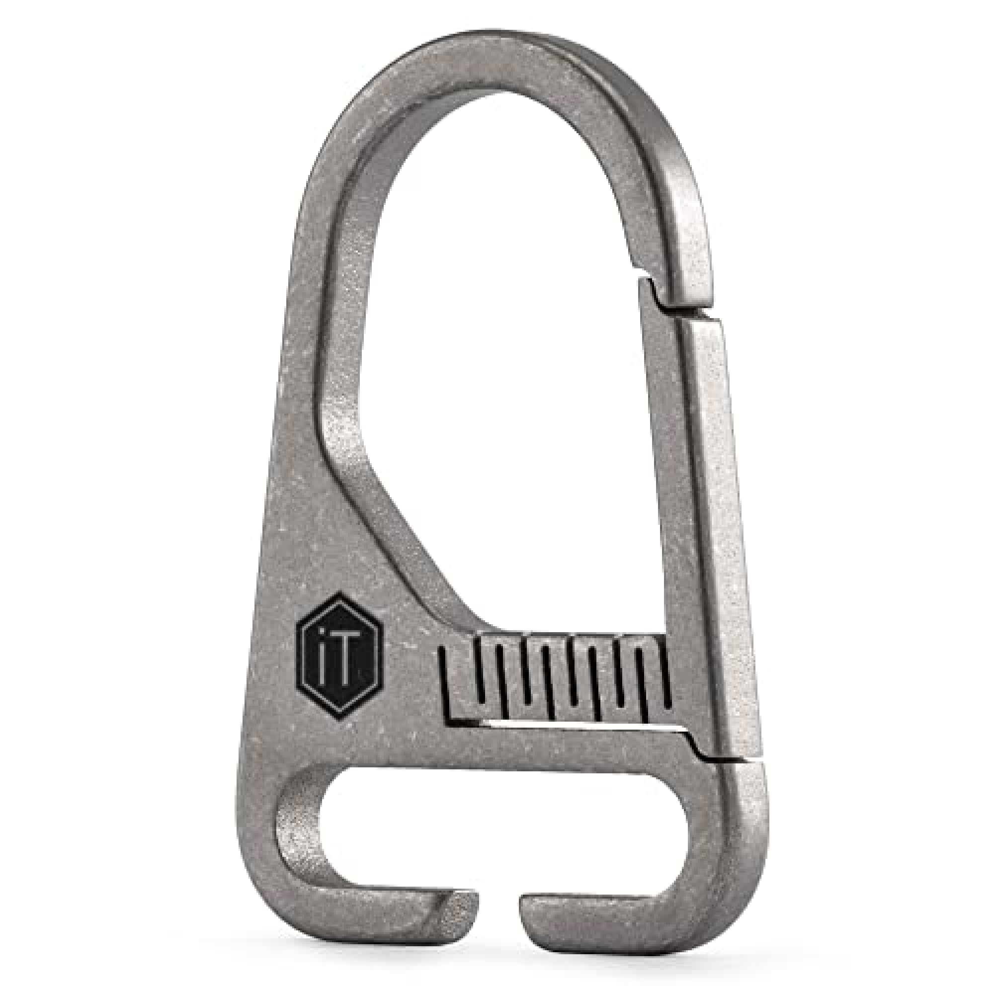 Keyunity Silver Titanium Sling Clip Hook, Carabiner With Lobster Clasp For Key Chain, Molle Bag And Shoulder Strap ( Kb00 )