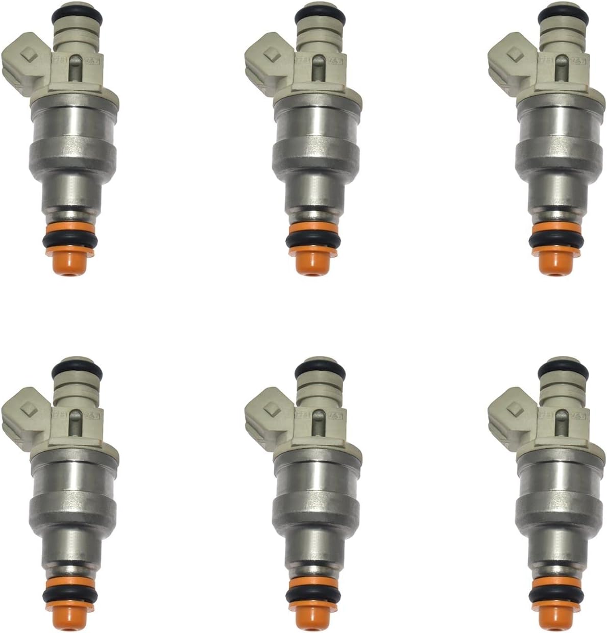 Set of 6 Replacement Fuel Injectors for Ford, Mercury, Compatible with Mustang, Ranger, Taurus, Replaces #F47E-A2E