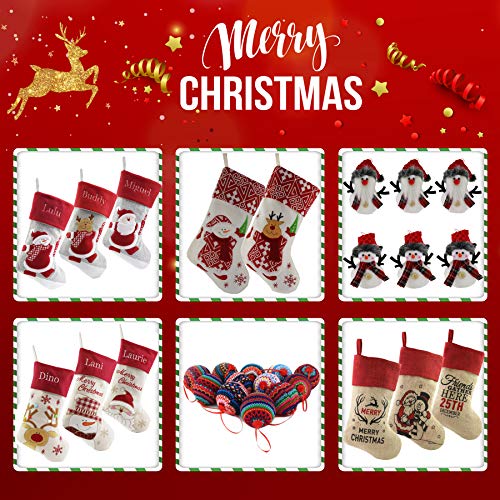 Wewill 18’’ Baby’s 1St Pink Felt Christmas Stockings Angel Embroidered Xmas Stocking Gift Bag For Home Holiday Decoration, Pink #TOP6