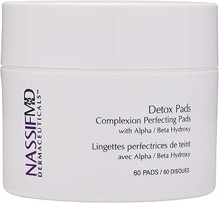 Sponsored Ad - NassifMD Detox Pads Facial Radiance Pads, Glycolic Acid Pads, Face Exfoliating Pads Salicylic Acid Wipes, F...