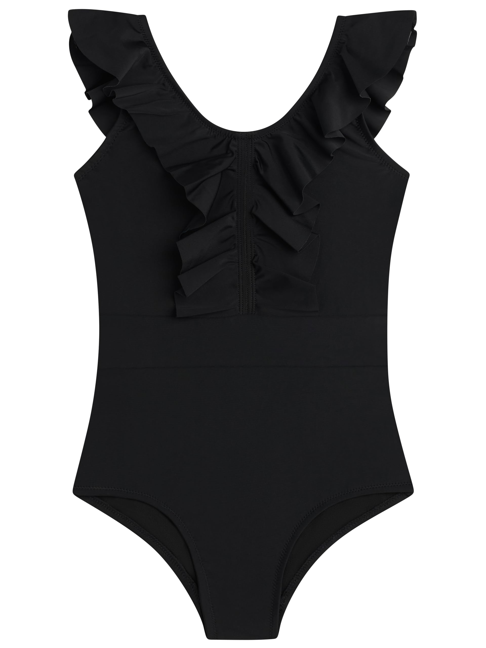 Kanu Surf Girls' Gianna Beach Sport Ruffle One Piece Swimsuit