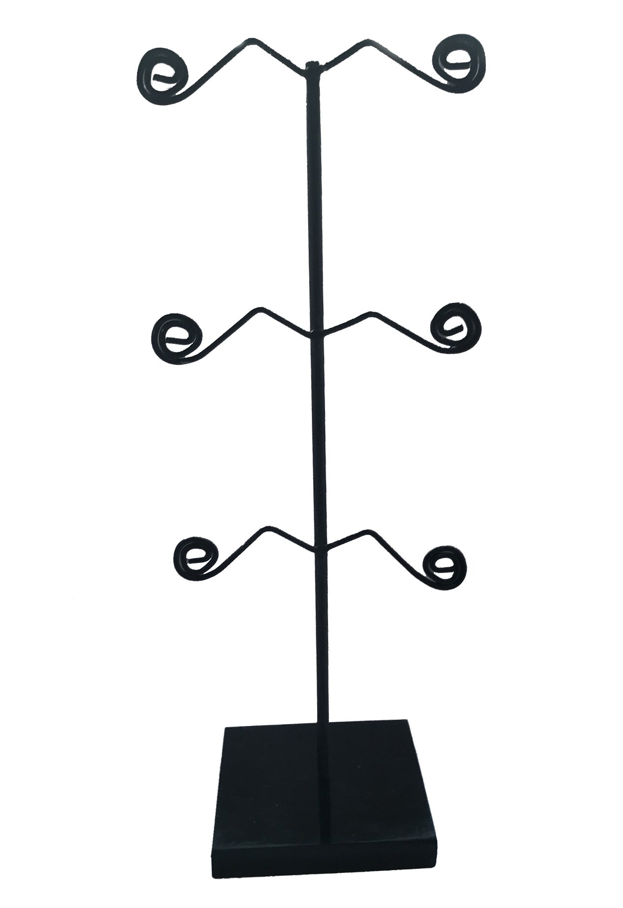 iSNH Black Metal 3 Step Earring Display (SN-E-010)