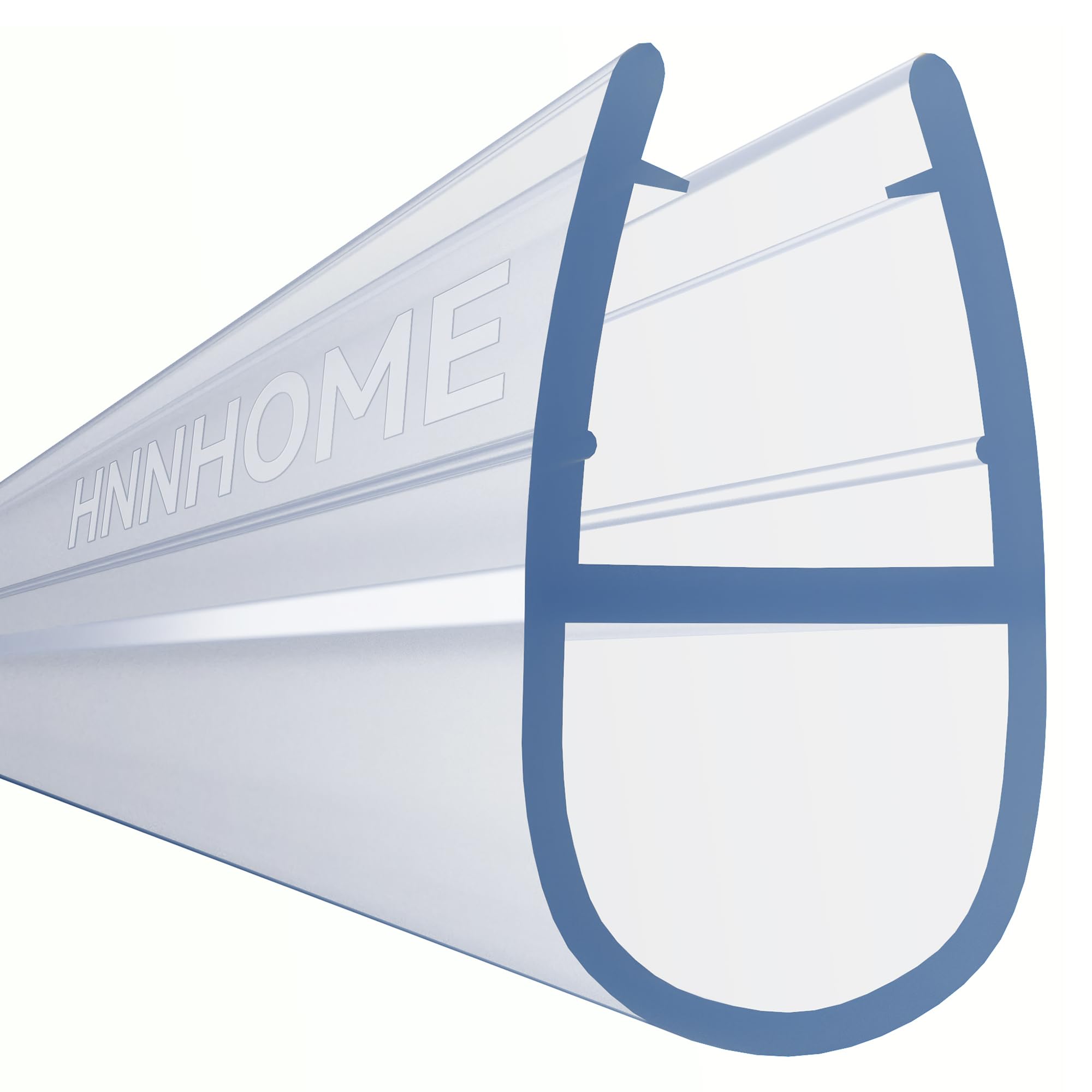 Hnnhome Clear Bath Shower Screen Door Seal Strip For 4-6Mm Glass Up To 7Mm Gap