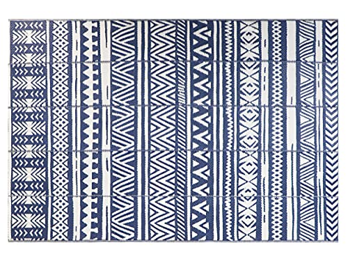 Ivalue Reversible Rug Indoor Outdoor Recycled Plastic Straw Patio Rug Lightweight RV Camping Mat Easy Clean Area Rug Floor Mat for Deck Backyard Front Porch Picnic Beach 6'x9'