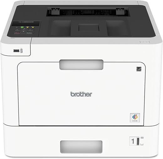 Brother HL-L8260CDW Business Color Laser Printer, Duplex Printing, Flexible Wireless Networking, Mobile Device Printing, Advanced Security Features – Amazon Dash Replenishment Ready,White