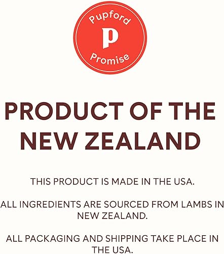 Miniatura 7 de Pupford Golosinas de cordero para perros grandes y pequeños de todas las edades, fabricadas en Estados Unidos, carne 100% real y sin rellenos, a los