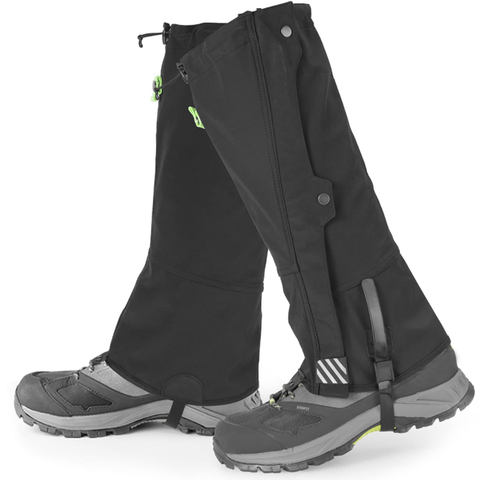 Ghette impermeabili per esterni, ghette da neve regolabili a piedi con cinturino in TPU per scarpe per escursionismo, arrampicata, caccia, sci.