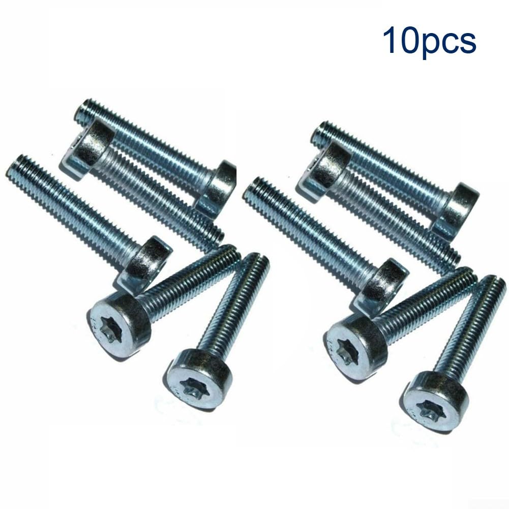20 Stück T27 Torx 5 mm 25 mm Bolzenschrauben IS-M5 x 25 für 9022 341 1050, langlebige Ersatzschrauben