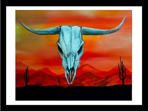 Buyartforless IF EDC453 14x11 1.25 arte de pared negro, rojo