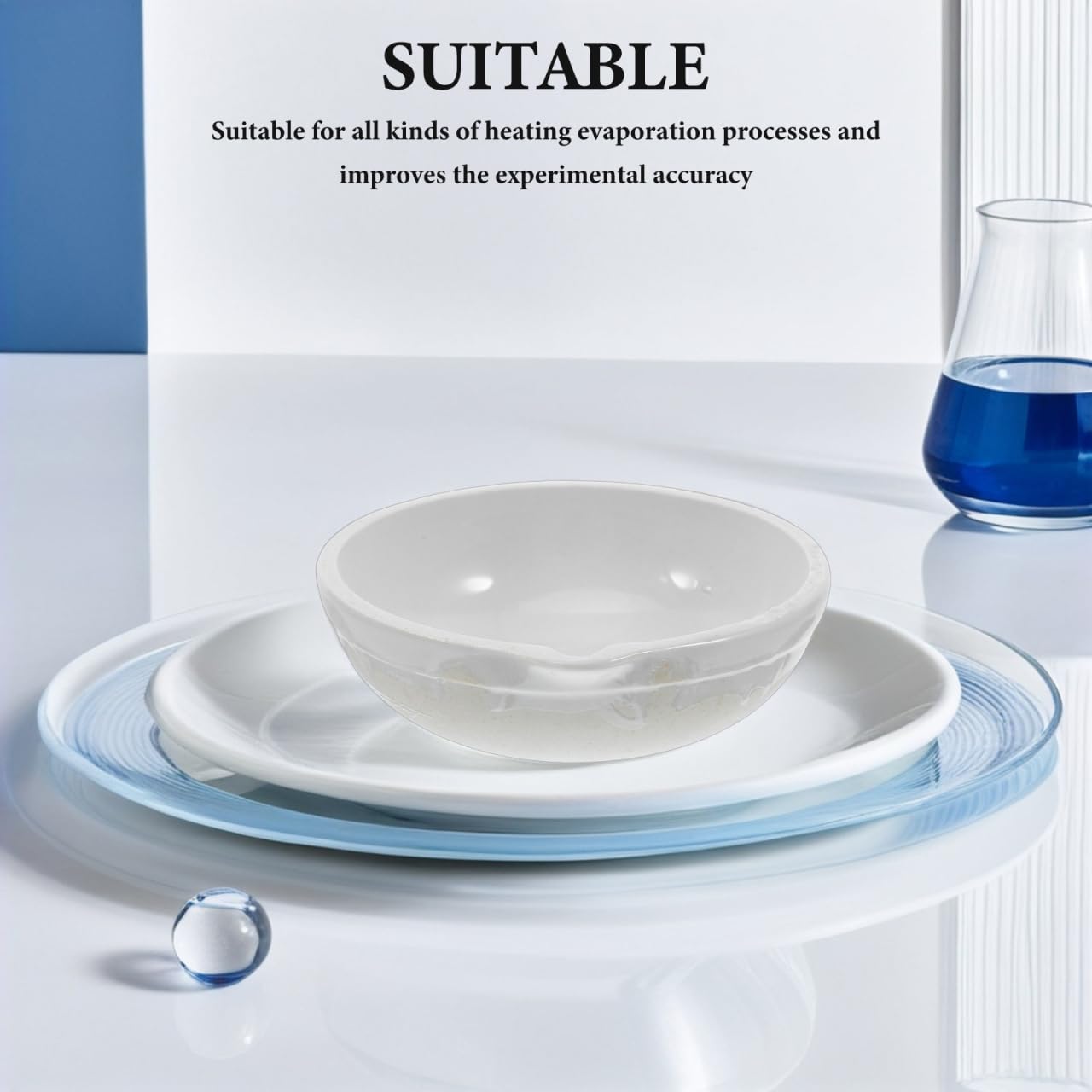 MT 蒸発皿 平底 NO.2 80φ 60ML | リカシツ ｜ 理化学+インテリア ｜ 理系雑貨 ｜ 公式オンラインショップ 2個 高品質セラミック蒸発皿 実験室用ミキシングボウル 蒸発プレート 磁器ラボ皿 化学細胞培養用