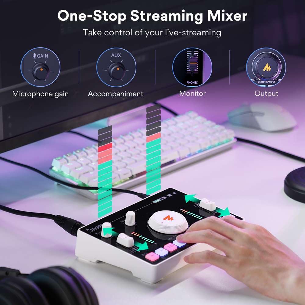 Amazon.co.jp: MAONO ストリーミングオーディオミキサー プロ