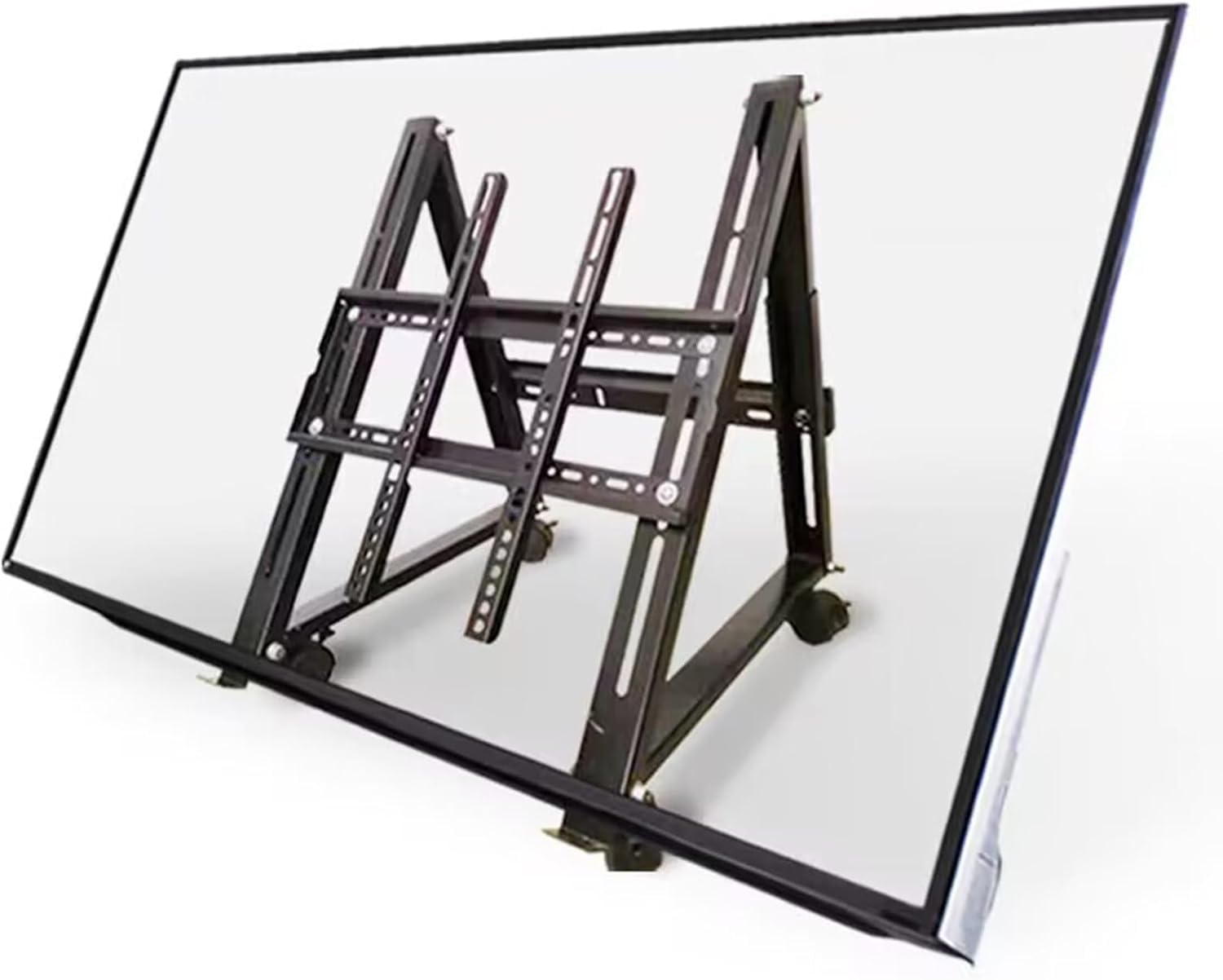 OLSKFUH Mobile Tv Stand Conference Room Podium Universal Tv Floor Stand - Rolling Tv Stand For 32-75 Inch Tvs For Living Room, Office, Meeting Room,