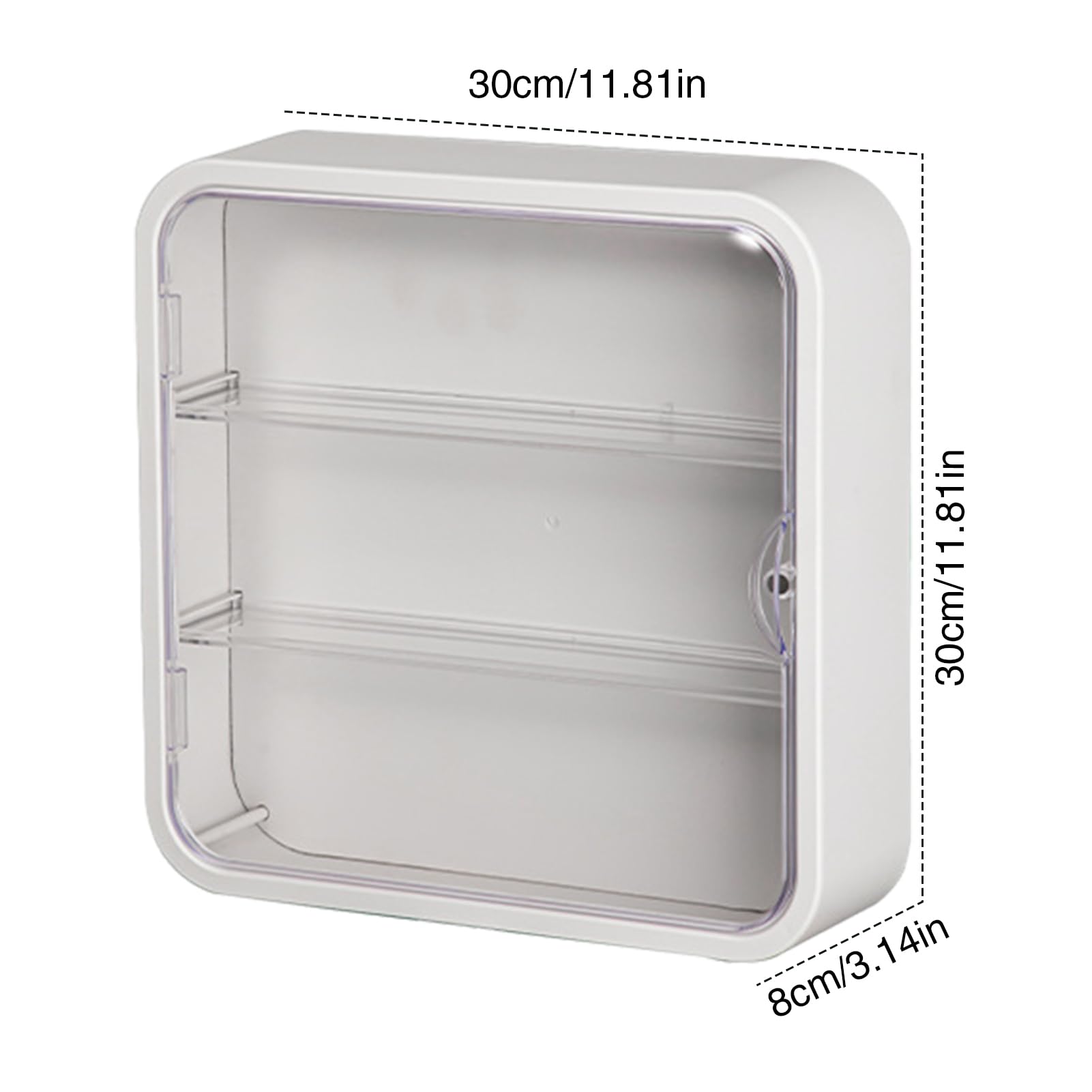 Vitrina Transparente Para Coche A Escala 1:18 – Caja De Almacenamiento A Prueba De Polvo De 31x16x15.5 Cm Para Figuras Y Modelos
