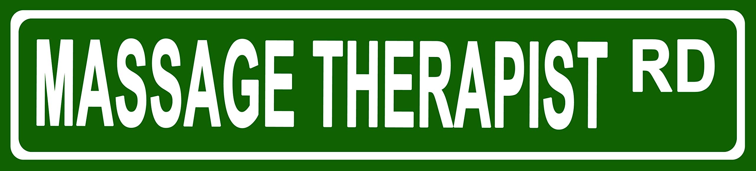 Makoroni - Massage Therapist Career Novelty Street Sign Aluminum Metal 4x18 inc