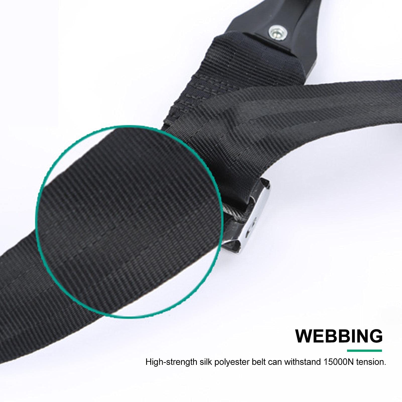 Passagier-Babyautositze Allgemeine Isofix- oder Verriegelungsschnittstelle Gurtbandverbinder Universal Schoß-Sicherheitsgurt mit dem Babyauto-Sitzerhöhung Kindersicherheit ist d, Schwarz