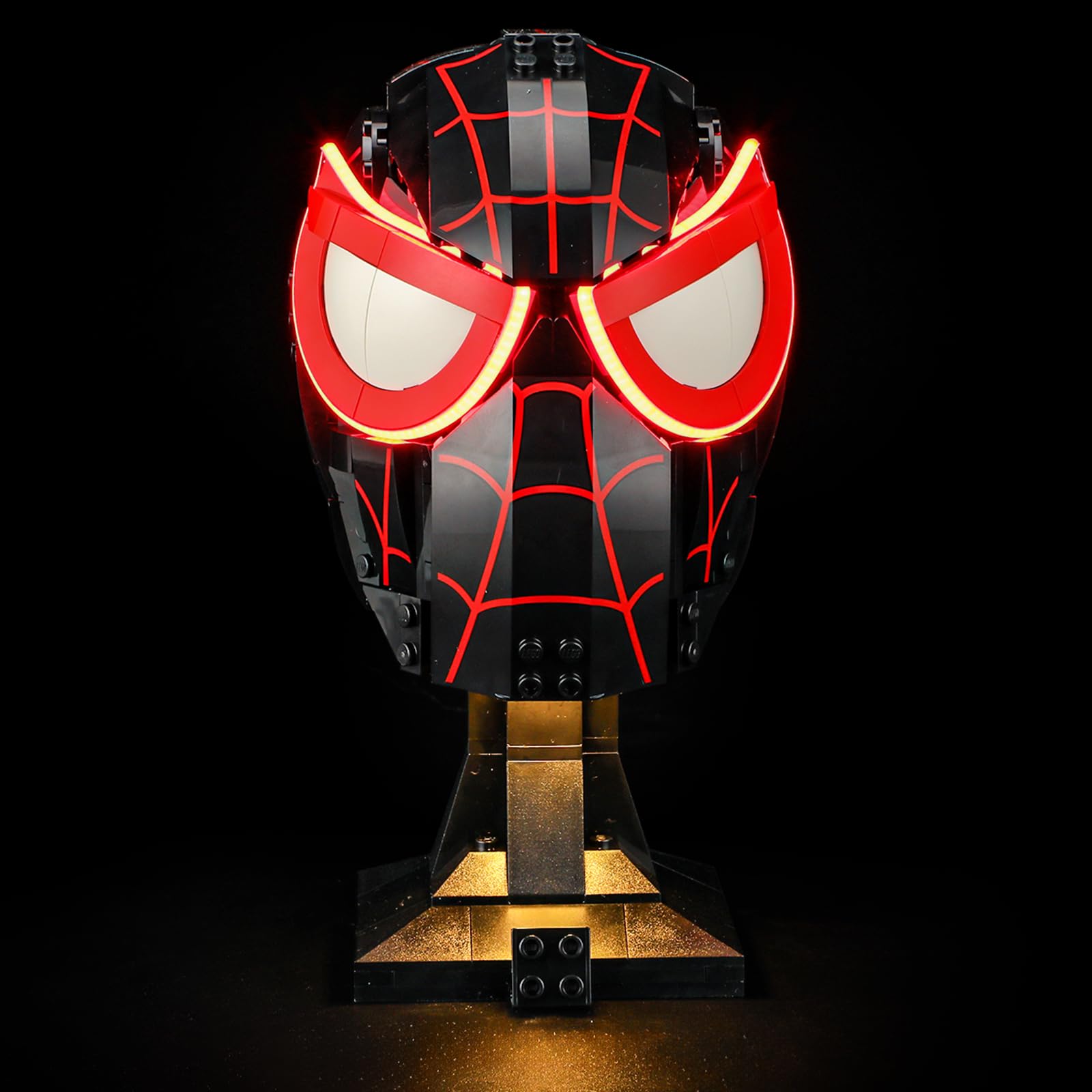 BRIKSMAX 2.0 Light Kit for Lego-Miles Morales' Mask -Innovative Led Lighting Compatible with Lego Marvel 76329 - Not Included Model Set