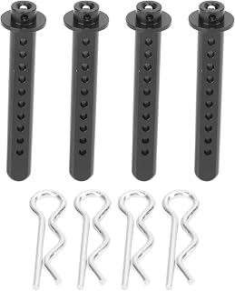 XIASABA - Soportes de Postes de carrocería de Aluminio para Coche RC Axial SCX10 1/10, Resistentes al Desgaste, Color Negro