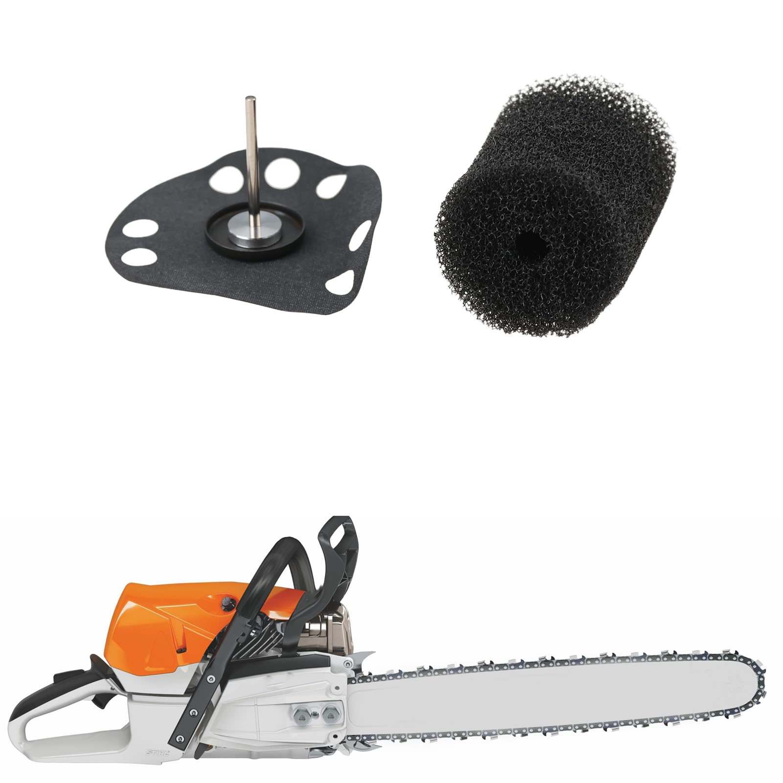 ECSiNG 1 Set Kit Membrana Bomba de Aceite Motosierra 1120-640-1300 0000-997-0610 Compatible con Stihl 009 010 011 012